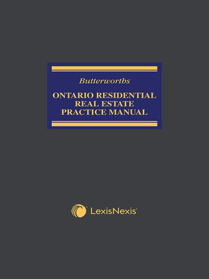 cover image of Ontario Residential Real Estate Practice Manual